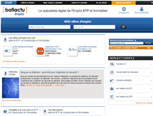 Tablet Screenshot of batiactuemploi.com